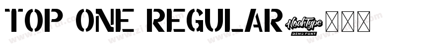 Top One Regular字体转换 Top One Regular字体转换